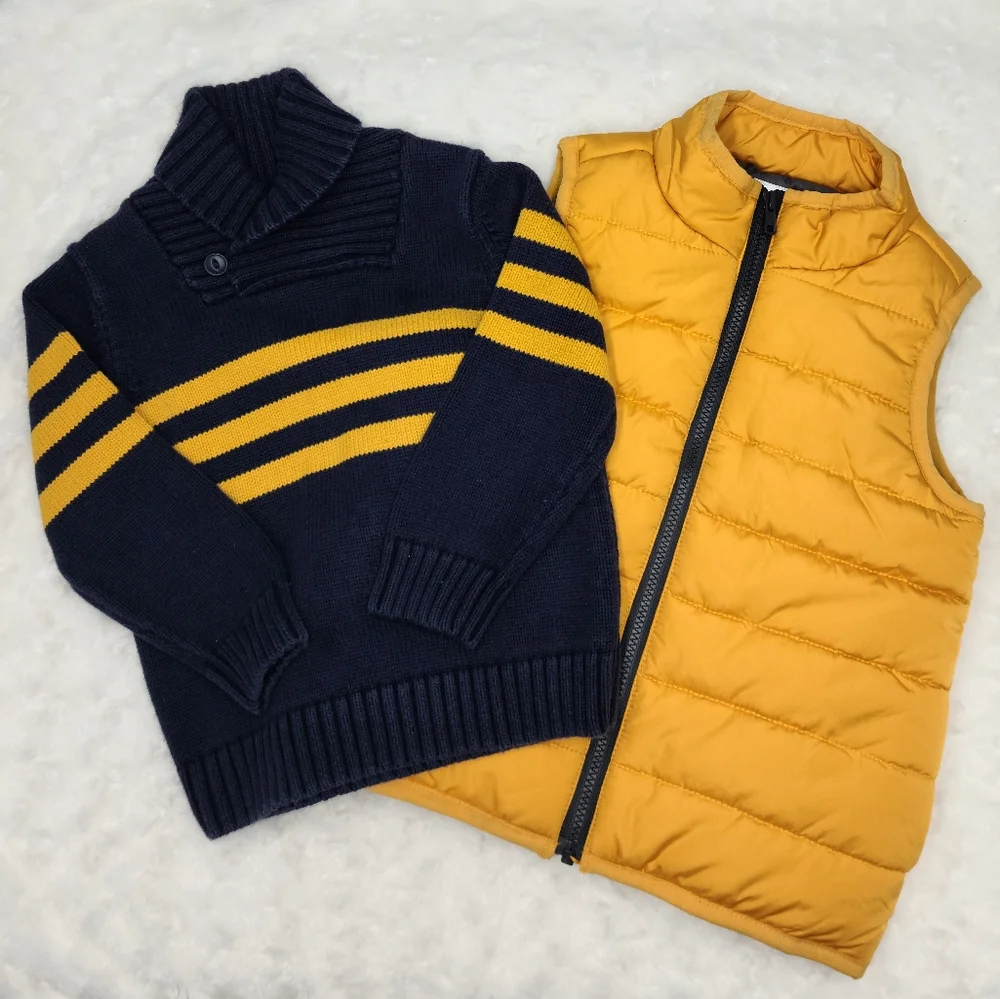 Gap/Gymboree boys' sweater and vest size 4